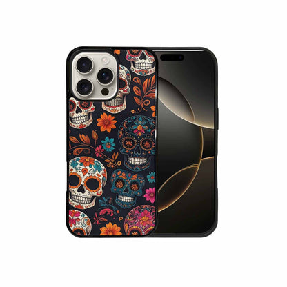 iPhone 16 Pro Max Case — Dia De Los Muertos Sugar Skull, Customized Protective Case
