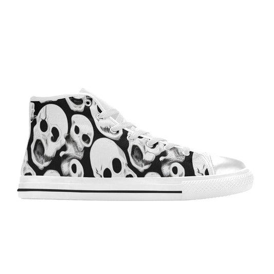 WOMEN'S Cc Skulls One Color High Top Canvas Vivid Sneakers