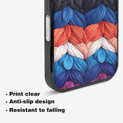 iPhone 16 Plus Case — Genderfluid Flag Color Theme Small Rainbow, Original Design Phone Case