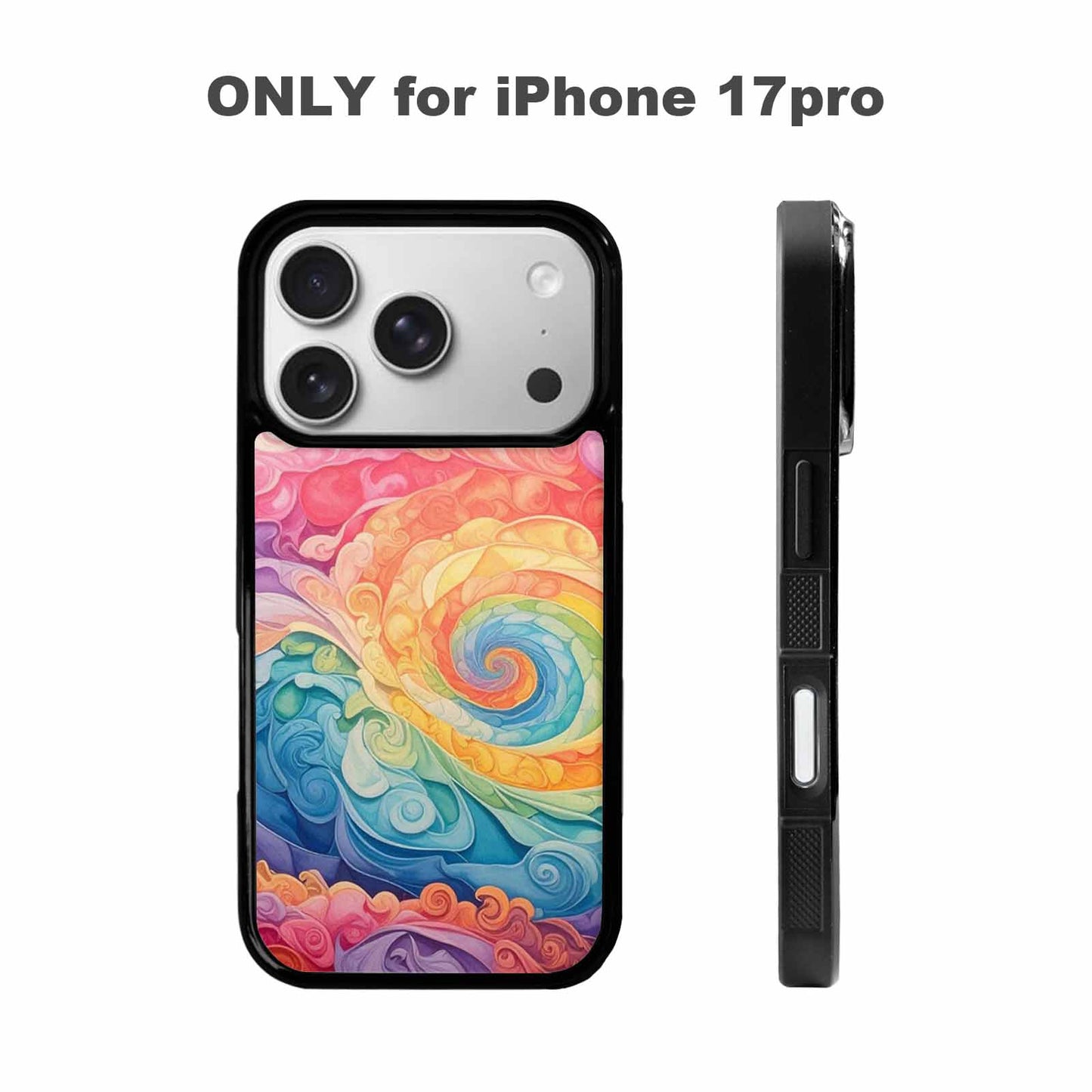 iPhone 17 Pro Case — Tie Dye Swirls Tie Dye Tie, Custom Print Case Cover