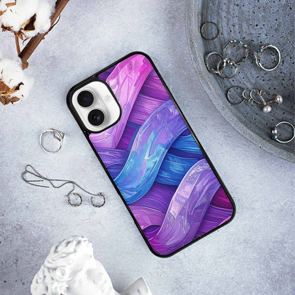 iPhone 16 Plus Case — Bisexual Flag Color Theme Small Rainbow, Custom Art Phone Cover