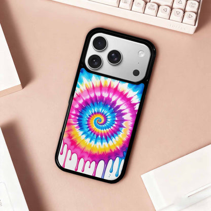 iPhone 17 Pro Case — Tie Dye Drip Tie Dye, Custom Printed Phone Case