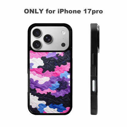 iPhone 17 Pro Case — Vivid Camo Genderfluid Pride Camo, Customized Protective Case
