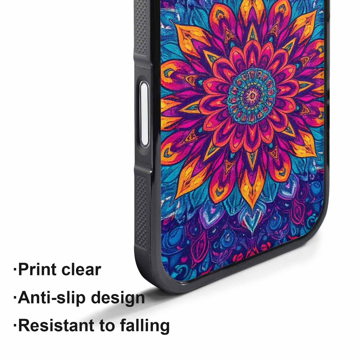 iPhone 17 Air Case — Tie Dye Mandala Art Seamless Tie, Custom Printed Phone Case