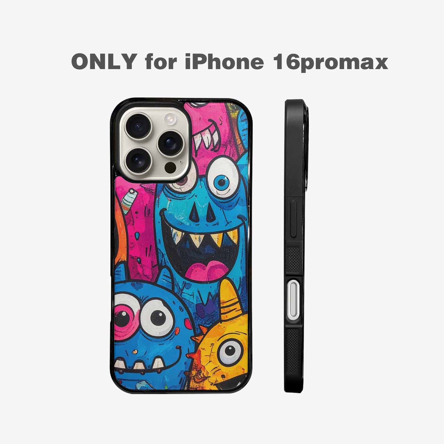 iPhone 16 Pro Max Case — Goofy Cartoon Monster, Custom Art Phone Cover