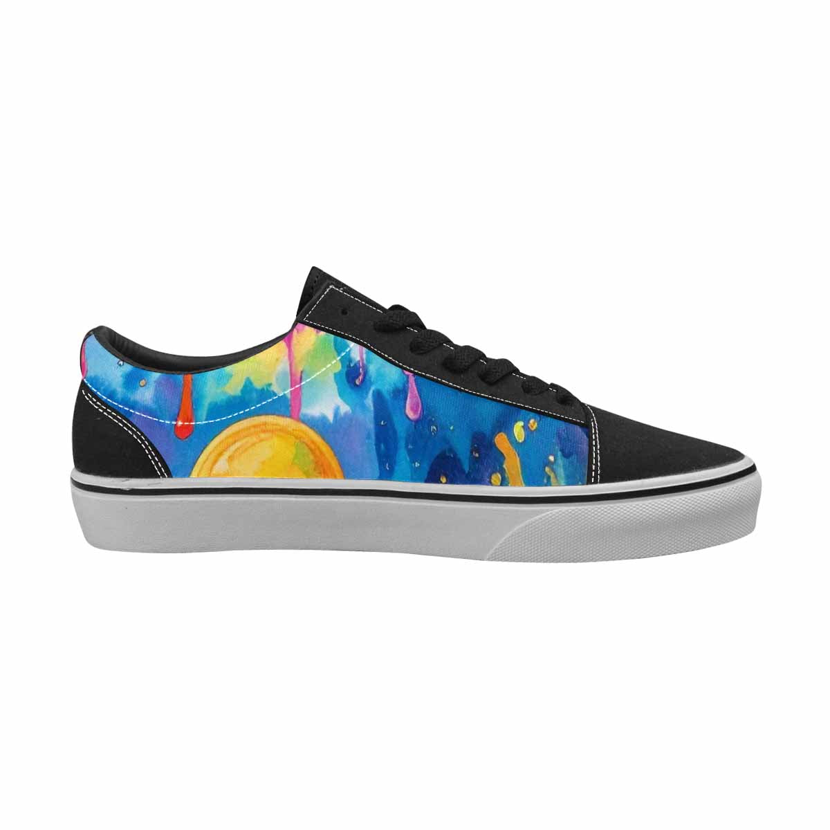WOMEN'S Aliens  Tie Dye Lace-Up Canvas Y2K Custom Shoes