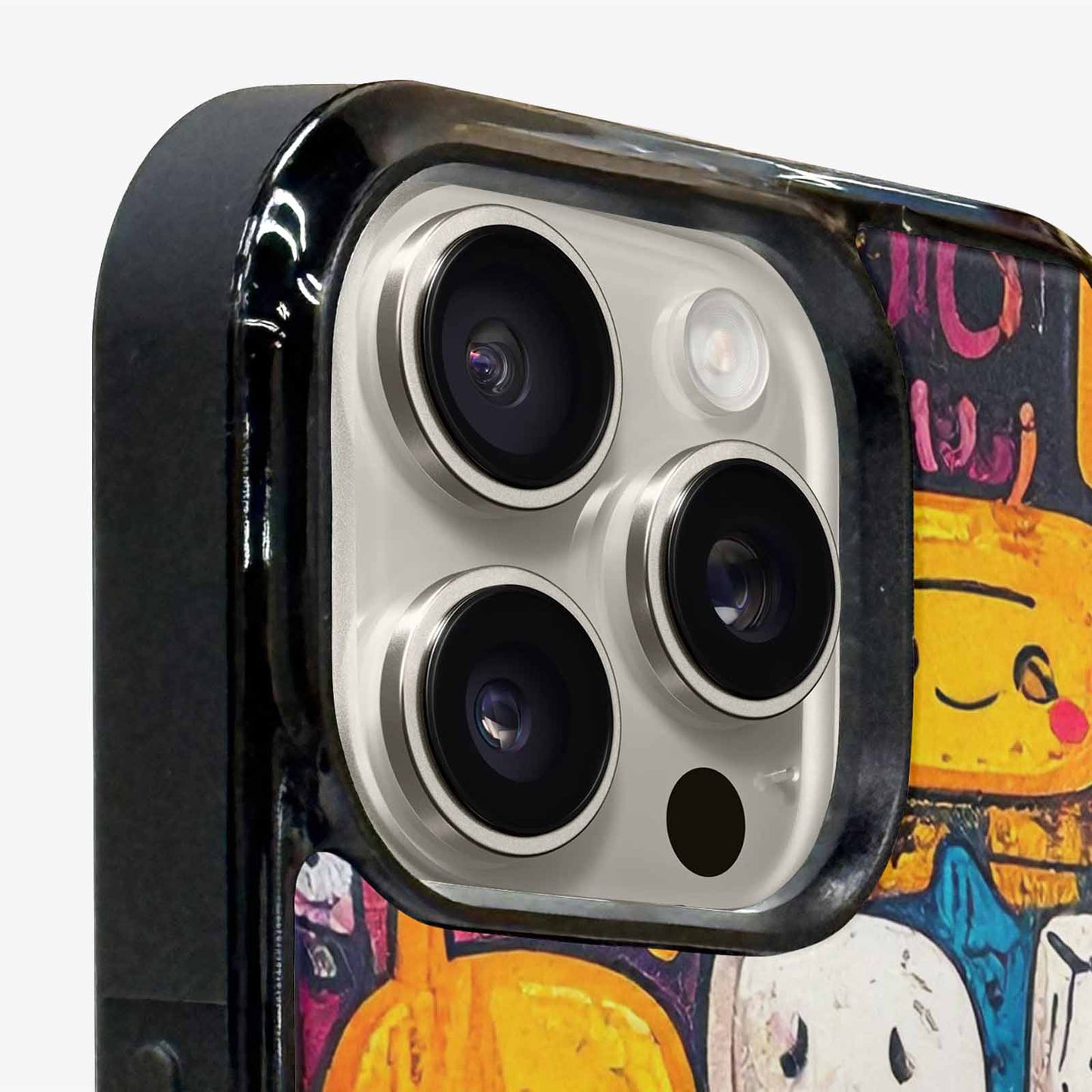 iPhone 16 Pro Max Case — Hand Drawn Icon Doodle Pattern Hundreds, Unique Phone Case Design