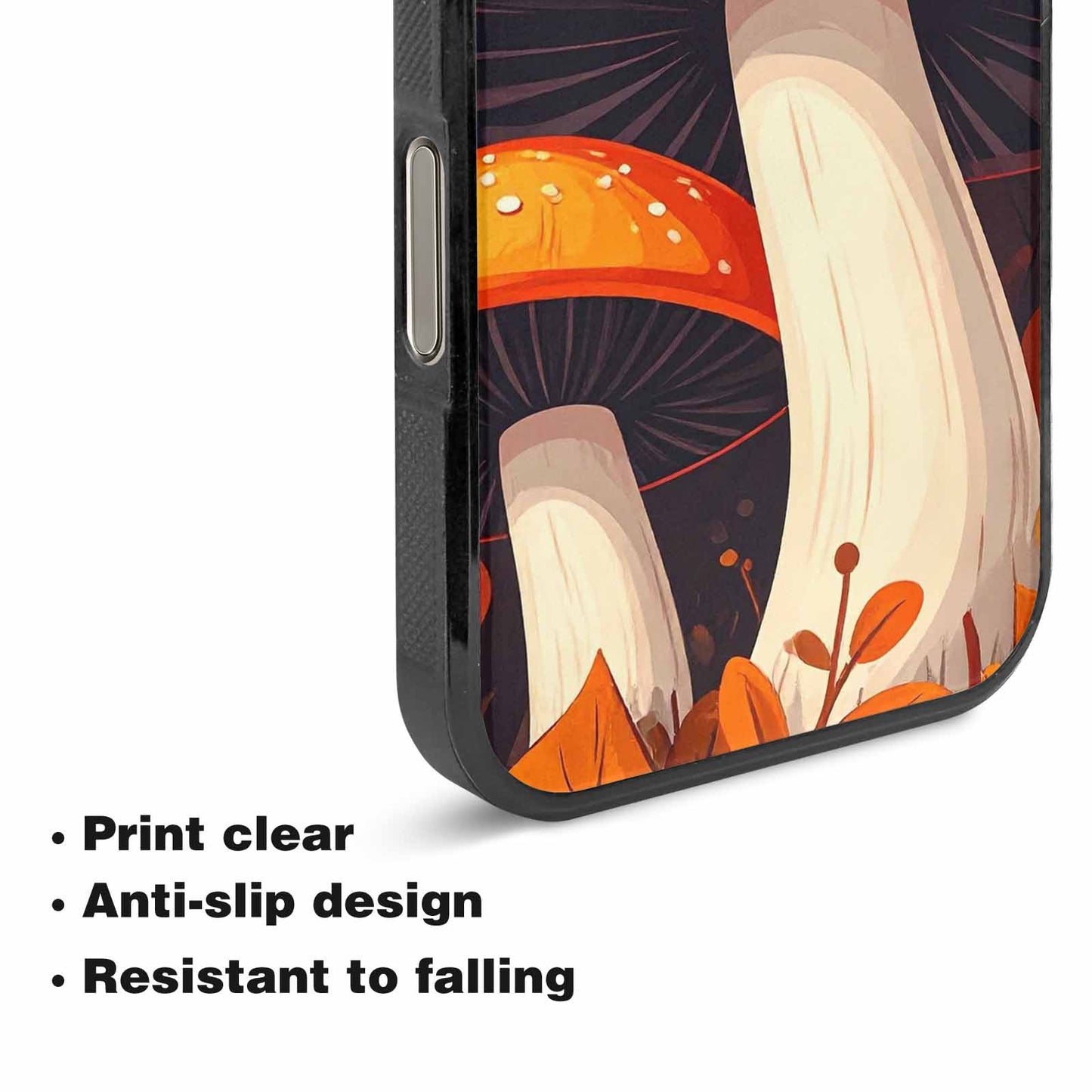 iPhone 16 Pro Max Case — Bold Autumn Mushroom Bold Autumn Mushroom, Custom Made Phone Cover