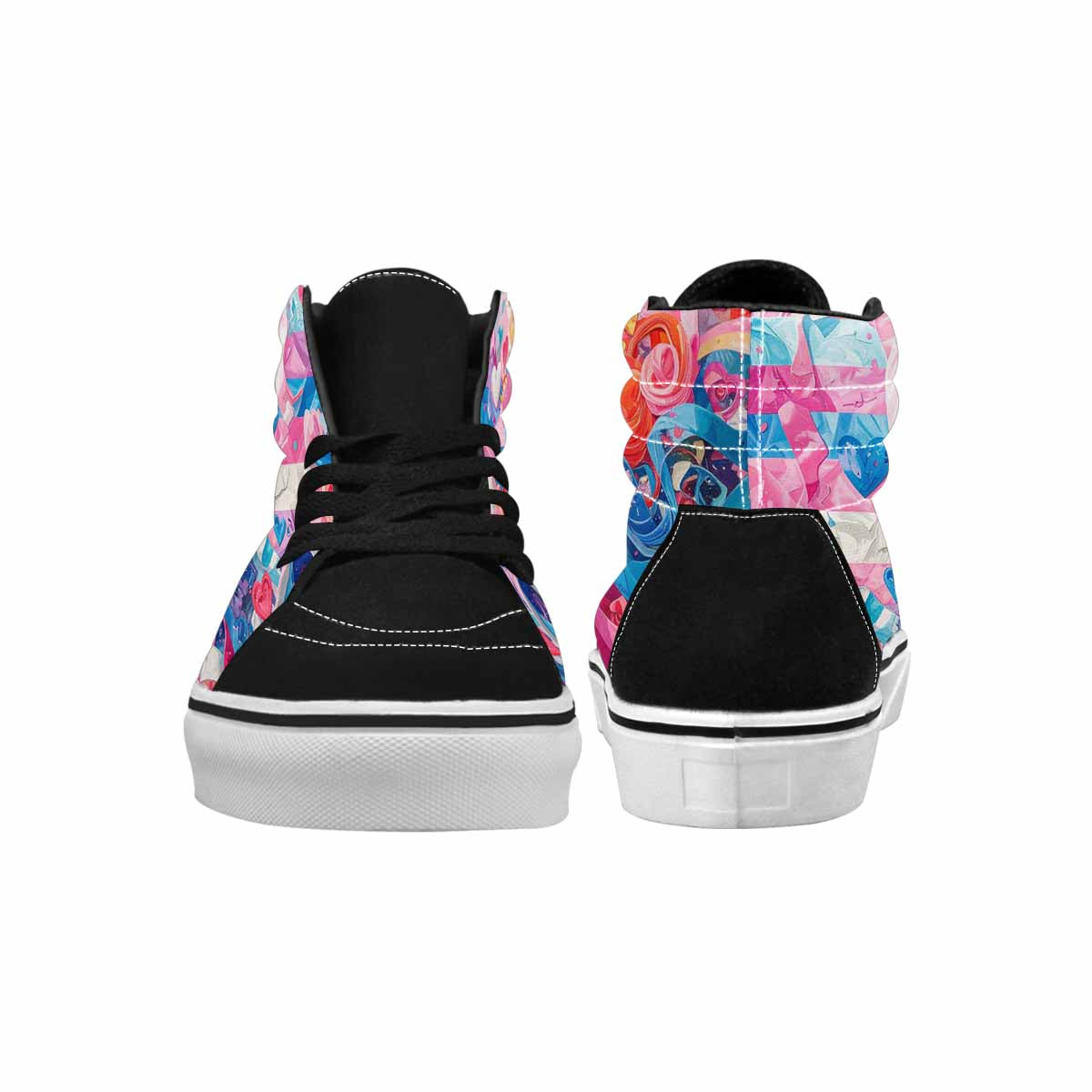 MEN'S Transgender Pride Flag High Top Canvas Surreal Shoes