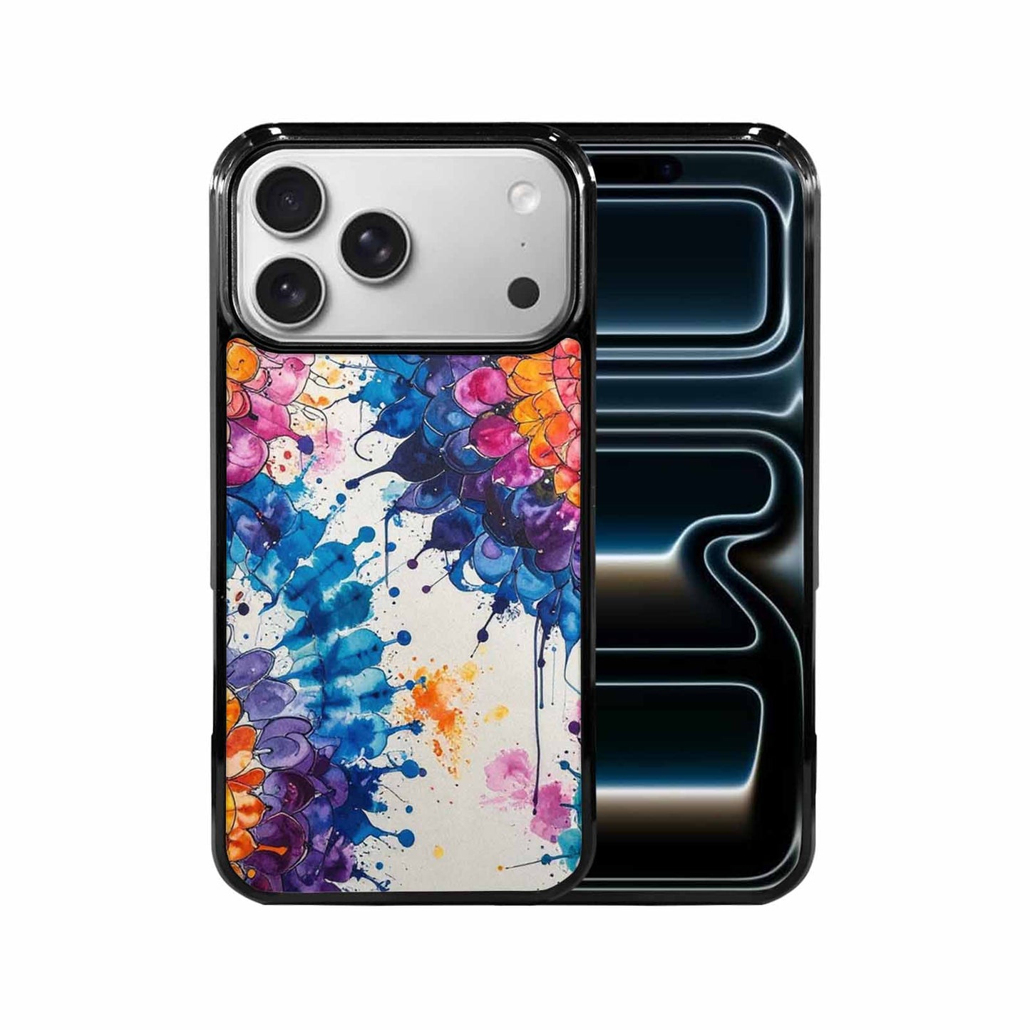 iPhone 17 Pro Max Case — Tie Dye Swirls (black Tie Dye, Custom Phone Case