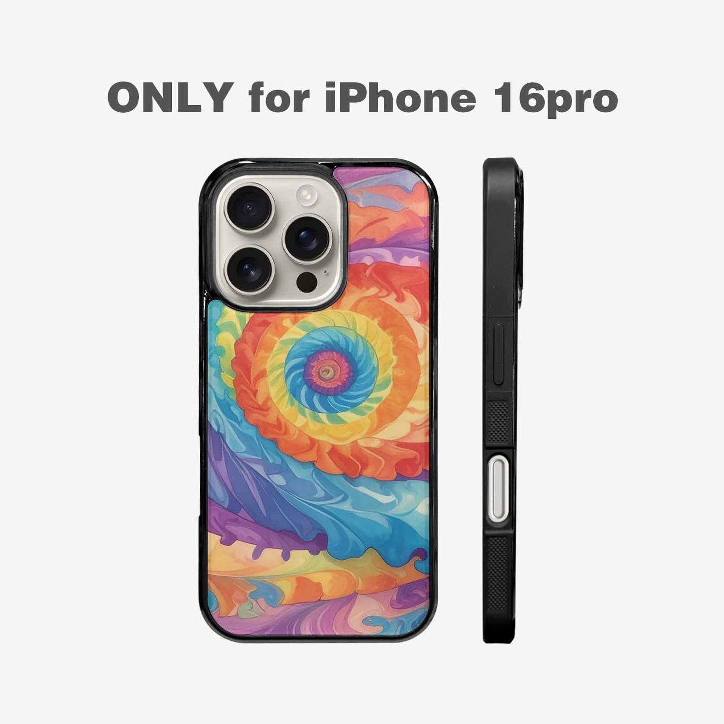 iPhone 16 Pro Case — Tie Dye Swirls Tie Dye Swirls, Personalized Phone Case