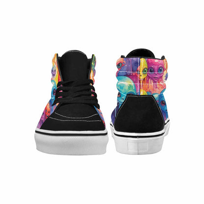 MEN'S Aliens  Tie Dye High Top Canvas Grunge Shoes