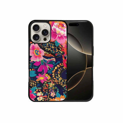 iPhone 16 Pro Max Case — Snakes Print Floral Seamless Pattern Vibrant, Custom Printed Phone Case