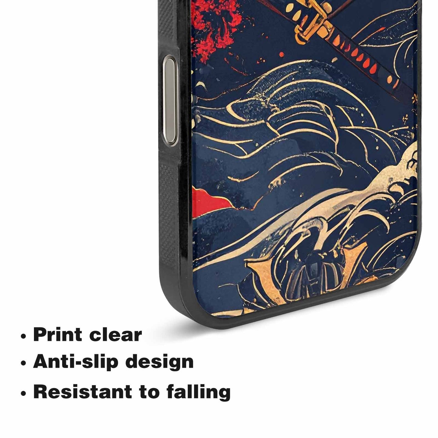 iPhone 16 Pro Max Case — Samurai Art Repeat Pattern, Original Design Phone Case