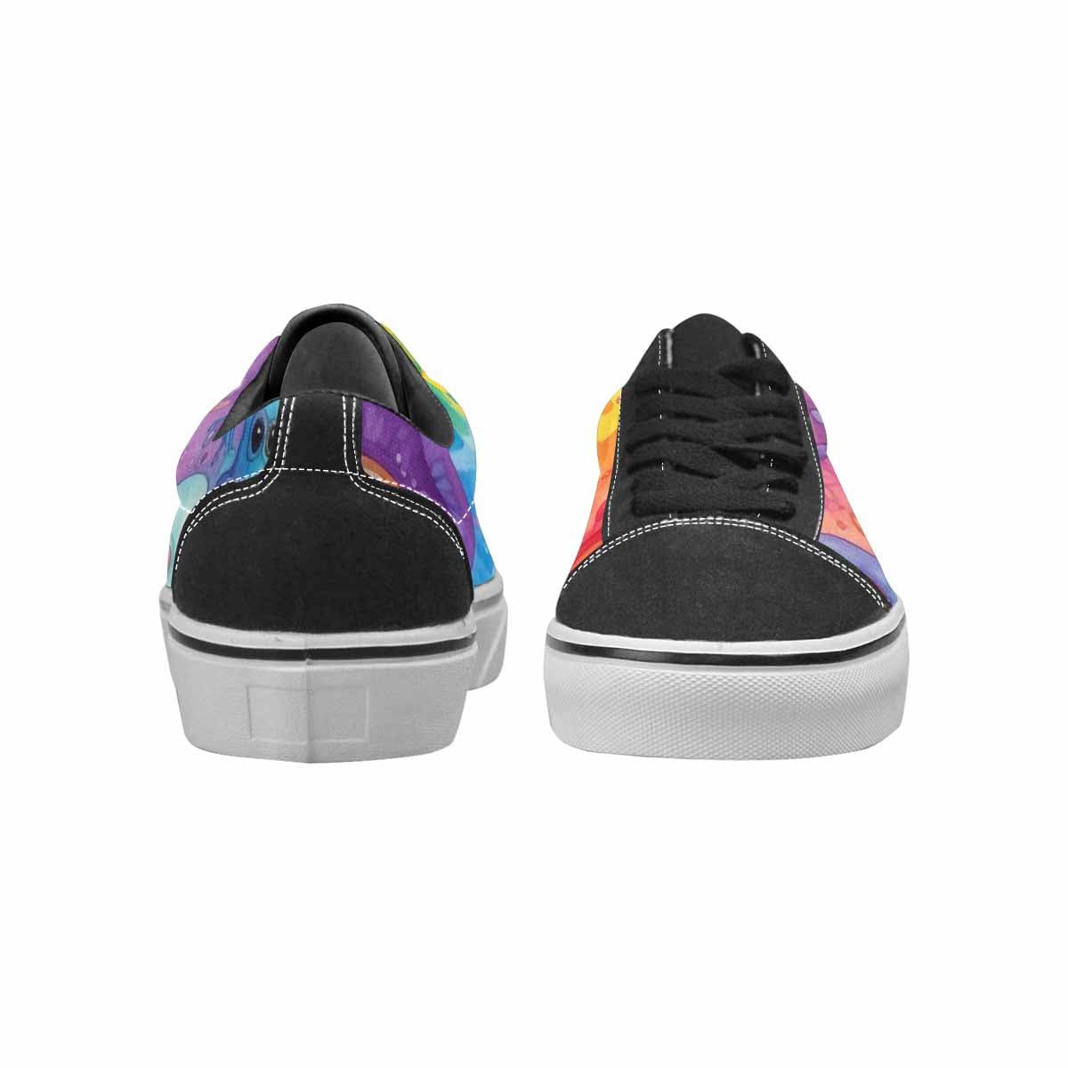 WOMEN'S Aliens  Tie Dye Lace-Up Canvas Dark Academia Sneakers