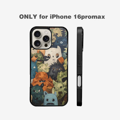 iPhone 16 Pro Max Case — Monsters Camomonsters Pattern Gsw, Custom Phone Case