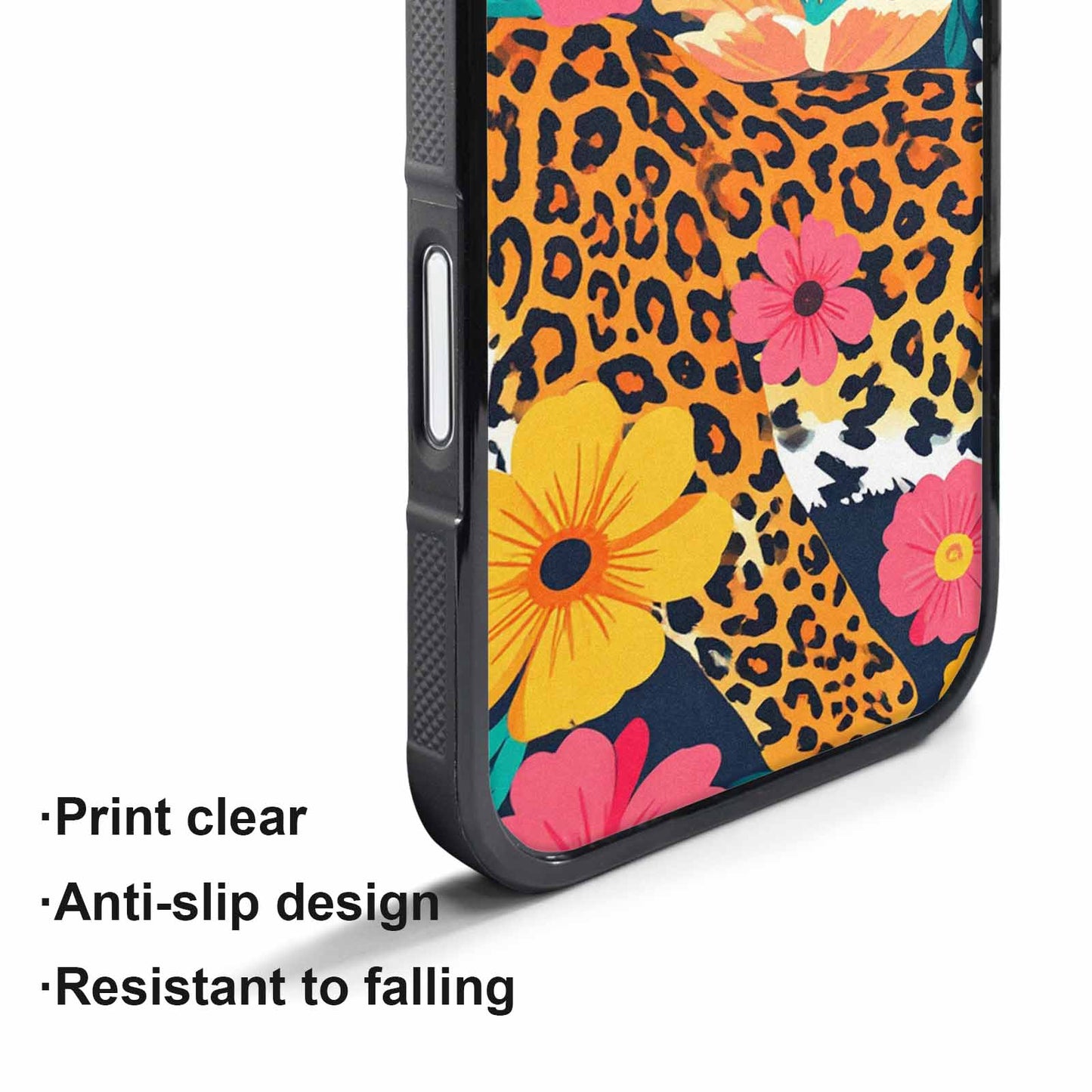 iPhone 17 Air Case — Leopard Print Floral Seamless Pattern Animal, Custom Printed Phone Case