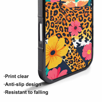 iPhone 17 Air Case — Leopard Print Floral Seamless Pattern Animal, Custom Printed Phone Case