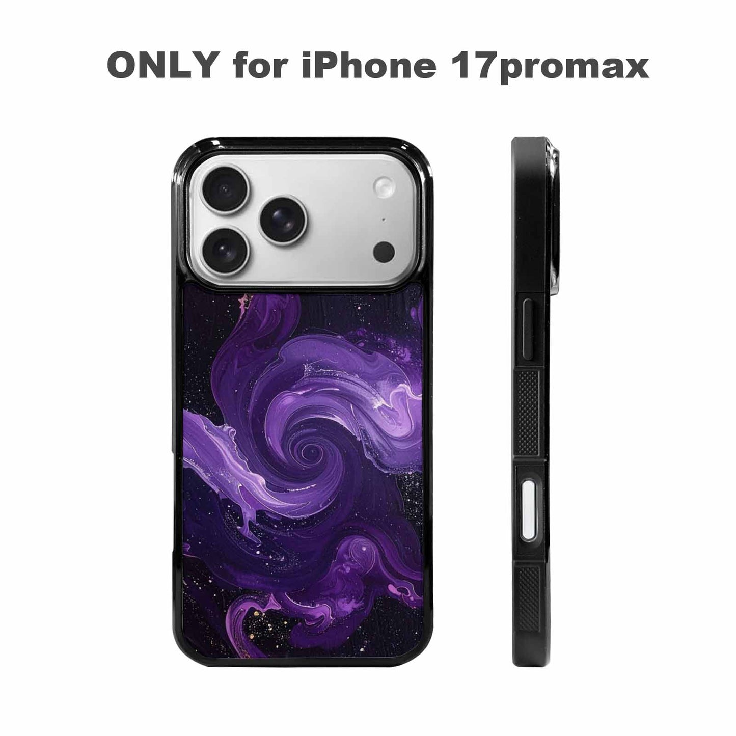 iPhone 17 Pro Max Case — Seamless Repeating Pattern Of Galaxy Space, Custom Made Phone Cover
