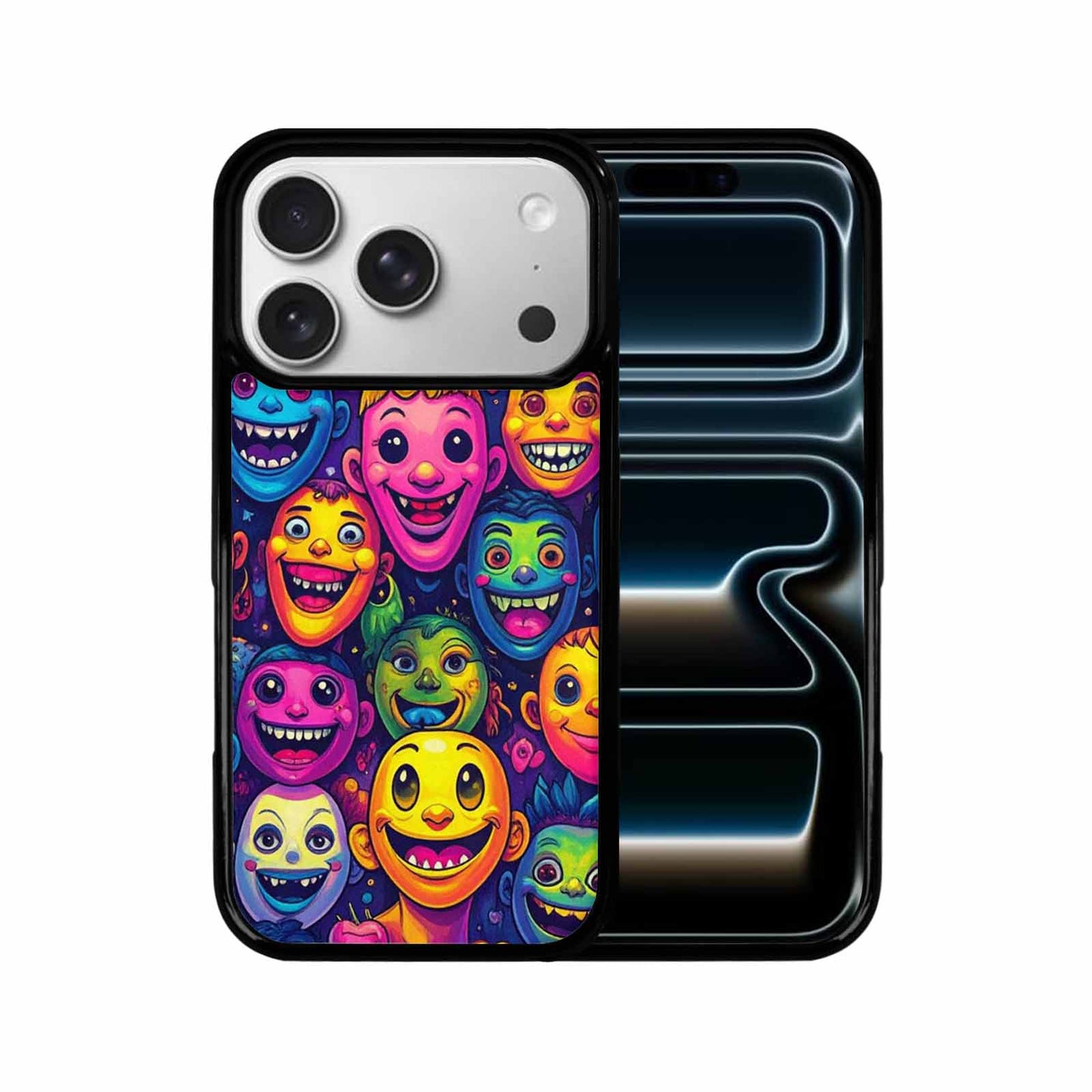 iPhone 17 Pro Case — Small Funny Looking Cartoon People Cartoon, Customized Protective Case