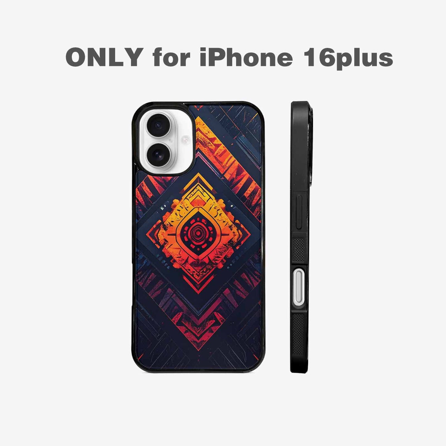 iPhone 16 Plus Case — Wild Tribal Ripple, Custom Made Phone Cover