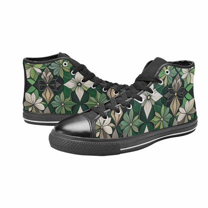 MEN'S Aromantic Flag Color High Top Canvas Aesthetic Shoes