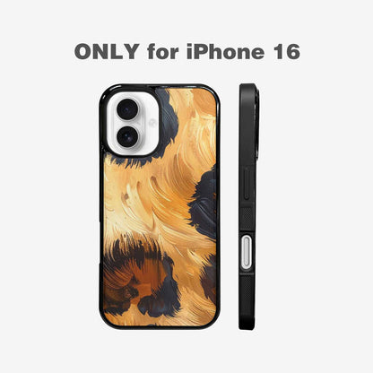 iPhone 16 Case — Leopard Soft Airbrush Gradient, Original Design Phone Case