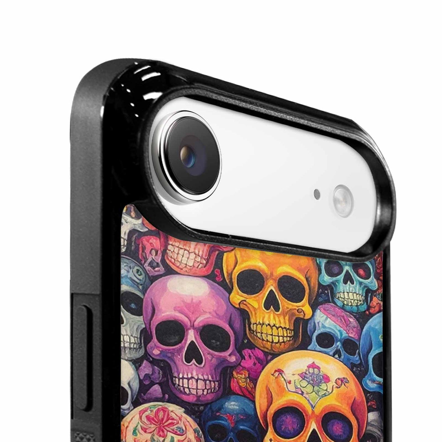 iPhone 17 Air Case — Skulls General Skulls Pattern Hundreds Gothic, Custom Printed Phone Case