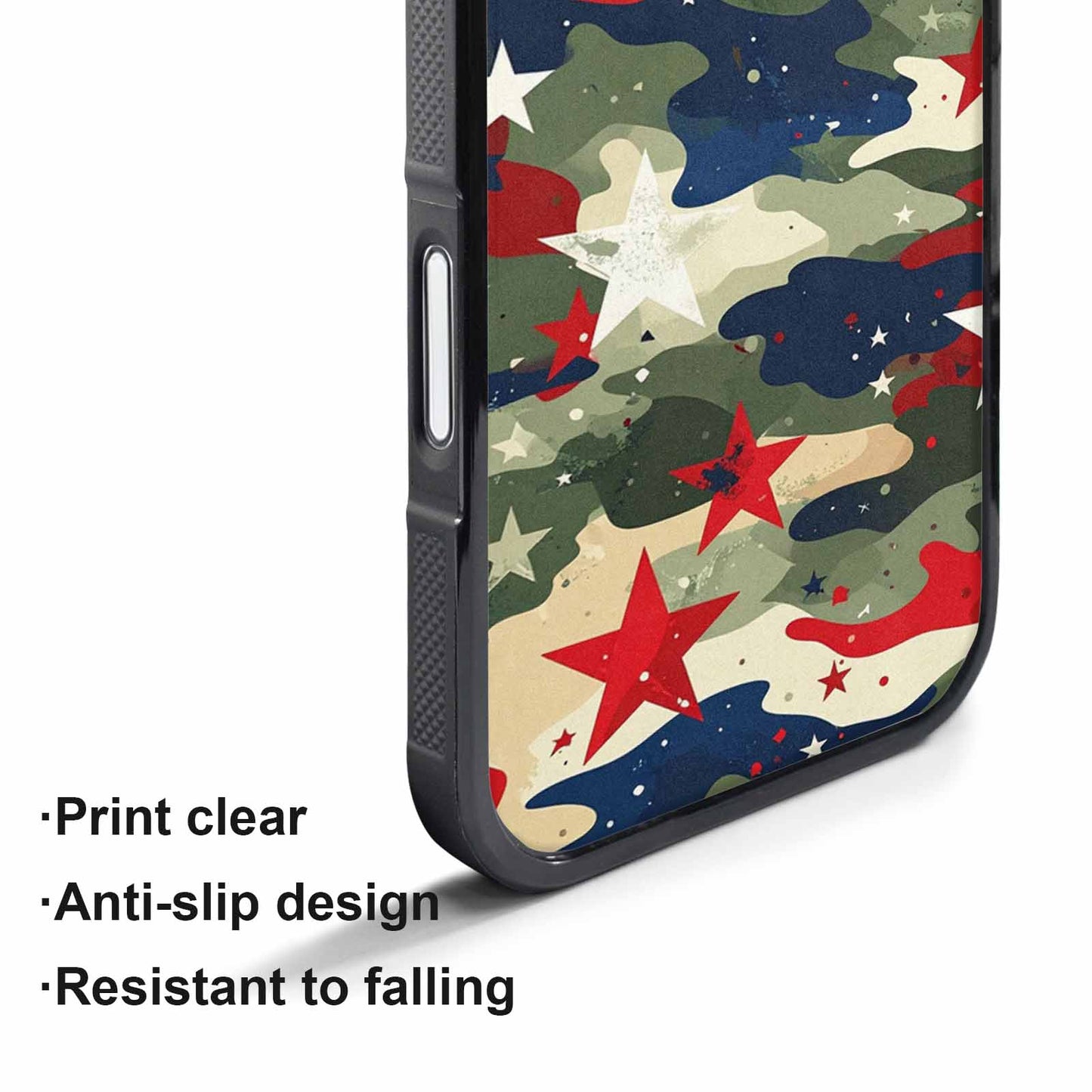 iPhone 17 Air Case — Military Camo Blotch Texture Blended Galaxy, Customized Protective Case