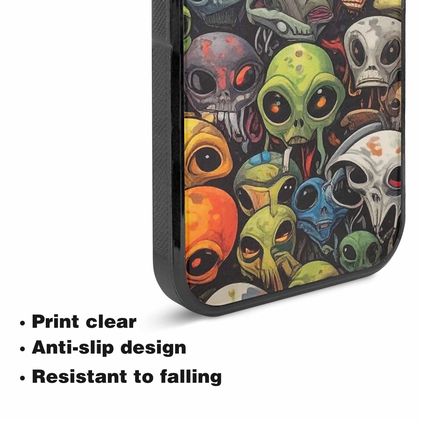 iPhone 15 Plus Case — Aliens Camo Aliens Pattern Hundreds Of, Personalized Phone Case