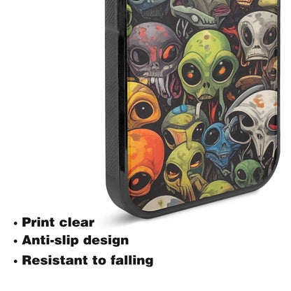 iPhone 15 Plus Case — Aliens Camo Aliens Pattern Hundreds Of, Personalized Phone Case