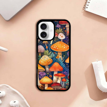 iPhone 17 Case — Mushrooms (general) Mushrooms Pattern Original Art, Custom Phone Case