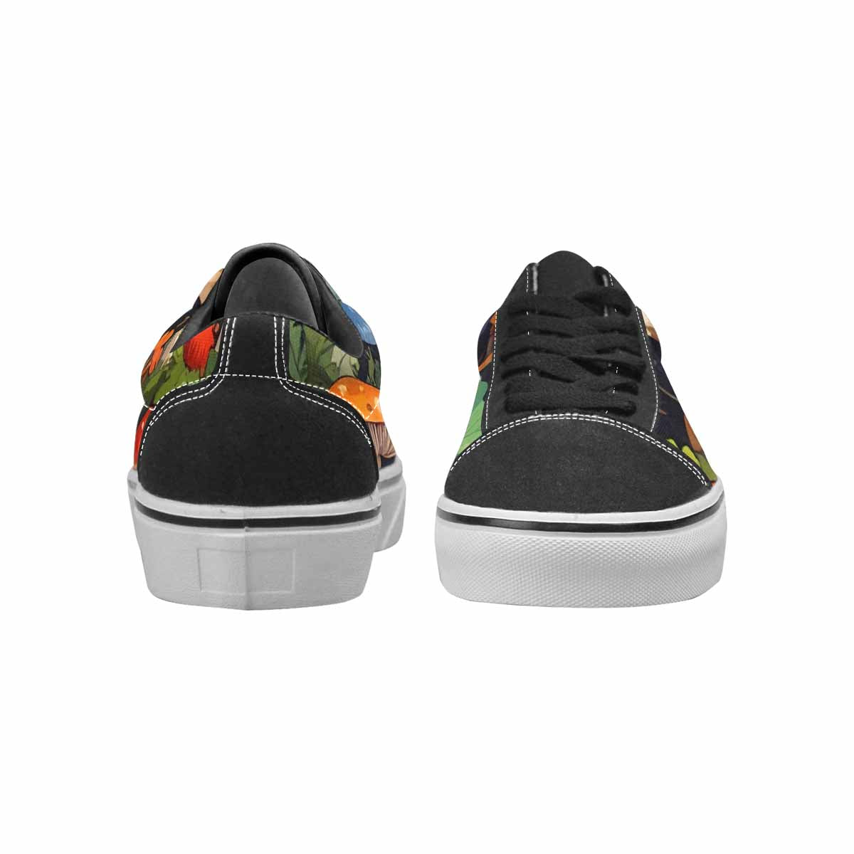 WOMEN'S Mushrooms  Camo Mushrooms Lace-Up Canvas Neon Fantasy Custom Shoes