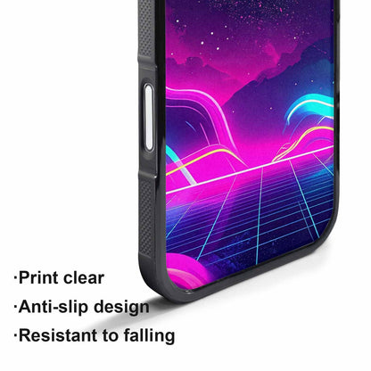 iPhone 17 Air Case — Neon Cartoon Art Pattern Retro Vintage, Custom Print Case Cover