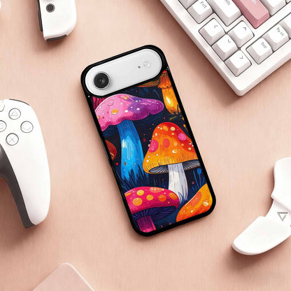iPhone 17 Air Case — Vivid Winter Mushroom Seamless Cartoon Cute, Original Design Phone Case
