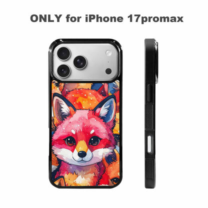iPhone 17 Pro Max Case — Watercolor Kawaii Fox Watercolor Abstract, Personalized Phone Case