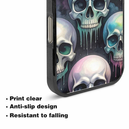 iPhone 15 Pro Max Case — Dark Black And White Color Tone, Custom Print Case Cover
