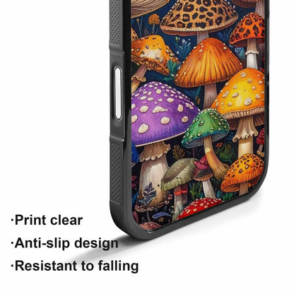 iPhone 17 Case — Mushrooms Pattern Hundreds Of Original Art, Custom Printed Phone Case