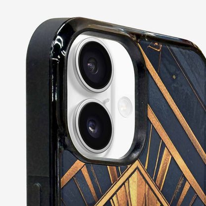 iPhone 16 Case — Art Deco Illustration Pattern, Unique Phone Case Design
