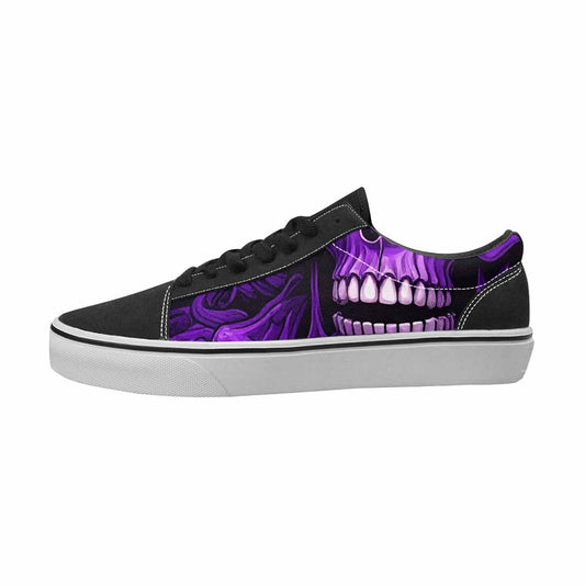 MEN'S Skulls Canvas Artist-designed Wallpaper Art Custom Streetwear Shoes