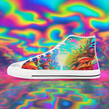 Wolf Vivid Multicolor Vivid Bold Art - Freaky Shoes