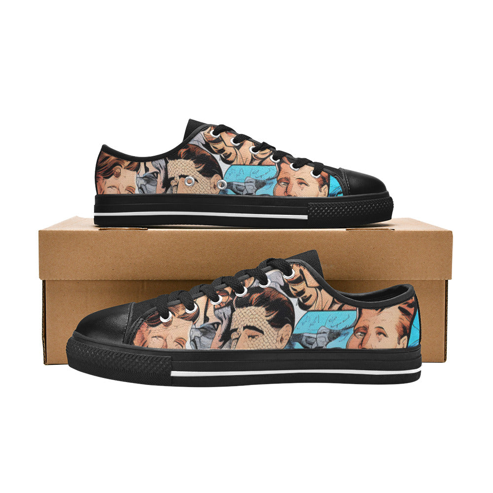 MEN'S Cc Retro Faces 3 Canvas Wallpaper Art Sneakers