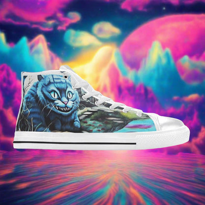Phoenix Purple Teal Wearable Bold Art - Freaky Shoes