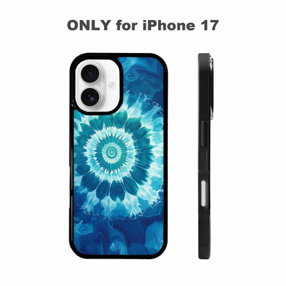 iPhone 17 Case — Tie Dye Ocean Blues Tie Dye, Customized Protective Case