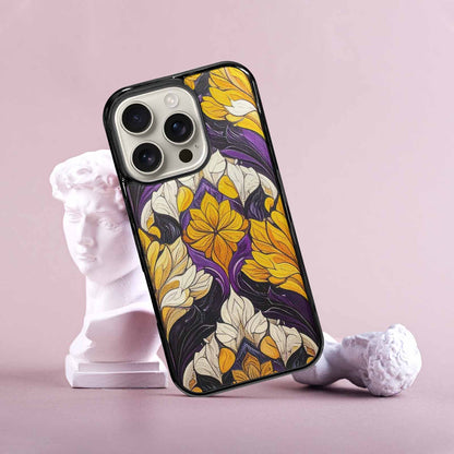 iPhone 16 Pro Case — Nonbinary Flag Color Theme Small Rainbow, Original Design Phone Case