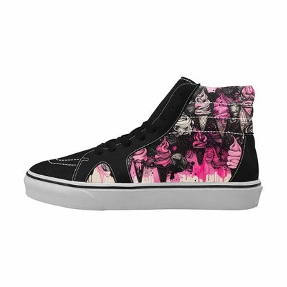 MEN'S Ice Cream Motif High Top Canvas Y2K Shoes