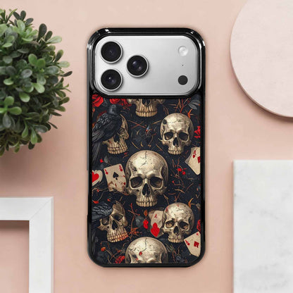 iPhone 17 Pro Max Case — Skull Dark Art Gothic Print Gothic, Customized Protective Case