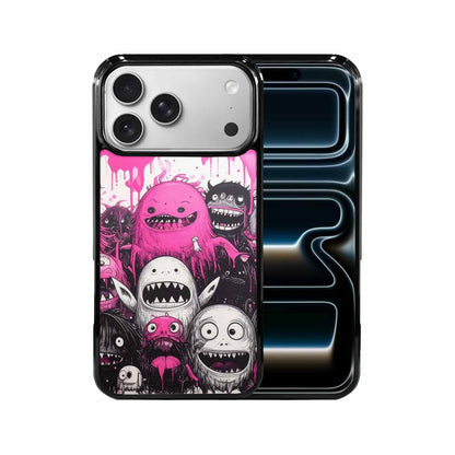 iPhone 17 Pro Max Case — Monsters (general) Black &amp; Cartoon Cute, Unique Phone Case Design