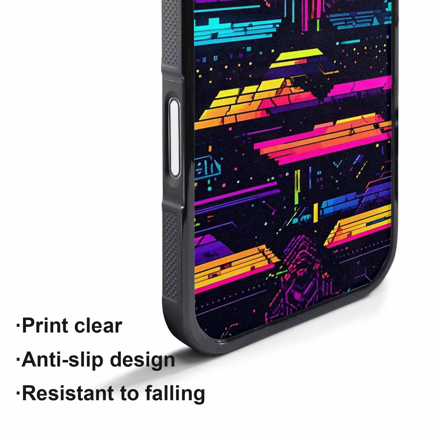 iPhone 17 Air Case — Retro Pixel Art Pattern Bit Retro, Personalized Phone Case