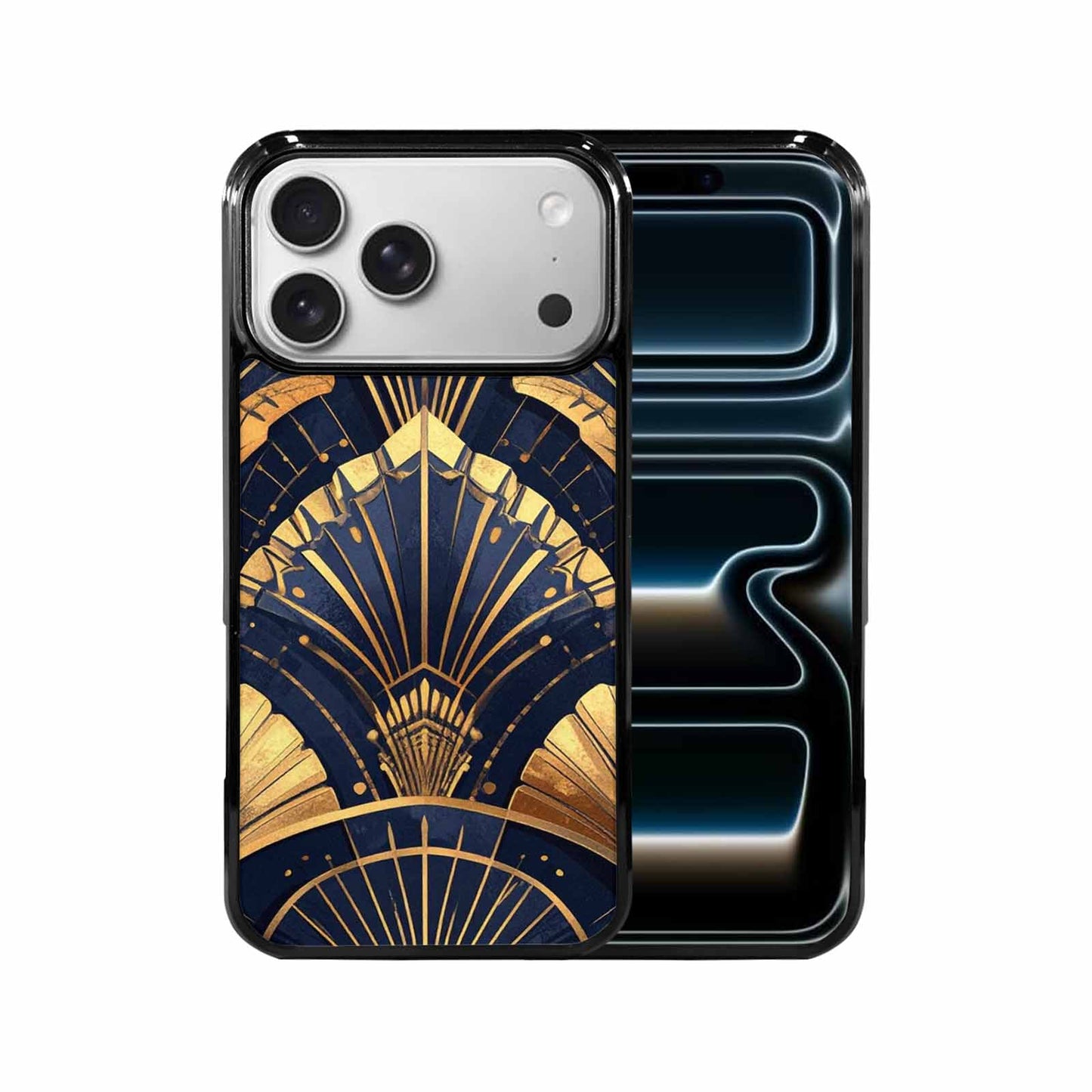 iPhone 17 Pro Max Case — Art Deco Illustration Pattern Original Art, Unique Phone Case Design